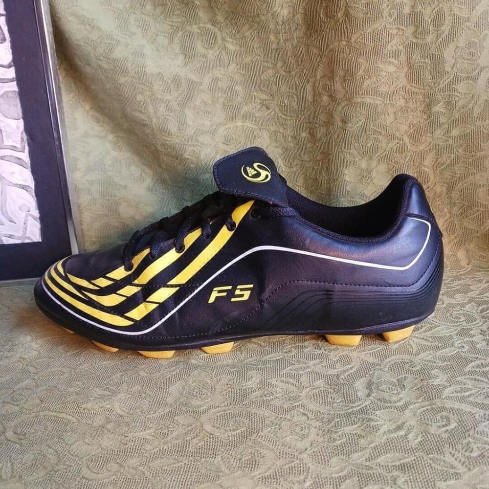Adidas F5 TUNIT Soccer Cleats Mens Size 12 Black Yellow